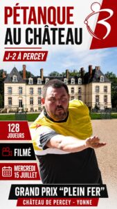 Lire la suite à propos de l’article J-2 à Percey : 128 joueurs, des phases finales filmées et une journée entière de pétanque au Château