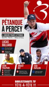 Lire la suite à propos de l’article Grand Prix « Plein Fer » de pétanque à Percey : voici les 128 joueurs annoncés au départ