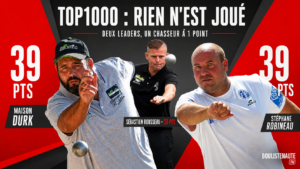Lire la suite à propos de l’article TOP1000 Boulistenaute : Durk rejoint Robineau, la course au sommet se resserre – Pétanque